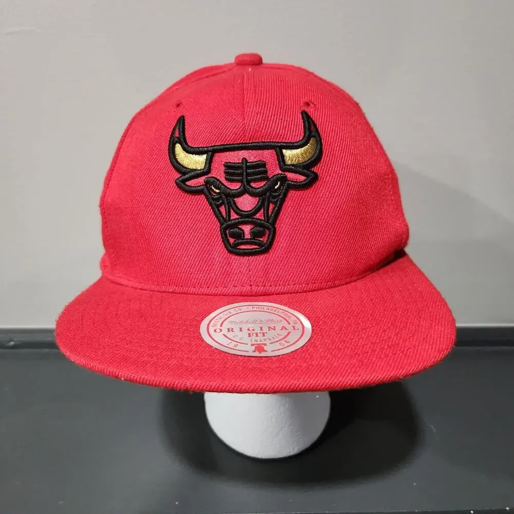 Chicago Bulls NBA Basketball 50th‎ Anniversary Mitchell & Ness Snapback Hat Cap